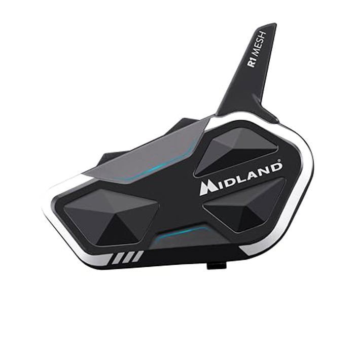 Intercom Moto - MIDLAND - R1 Mesh - Bluetooth - Étanche IPX6 - Portée 500m