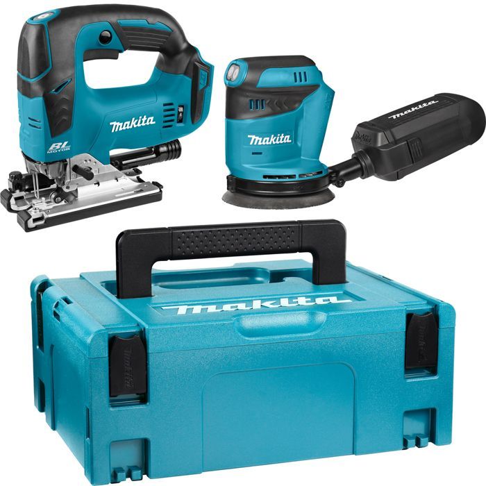Pack 2 Machines MAKITA DLX2276J (DJV182Z + DBO180Z) (Machines Nues)