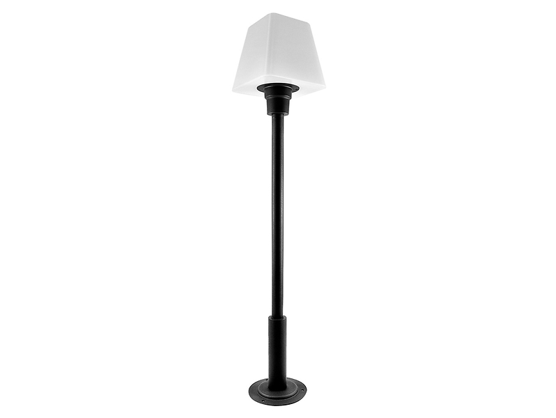 Lampa stojąca zewnętrzna Giza  48cm metalowa biało-czarna