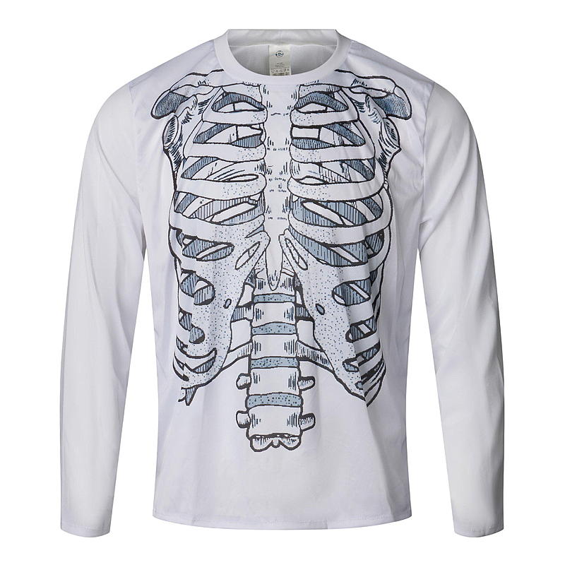 Time 2 Change Halloween-skjorte XL-XXL skjelett