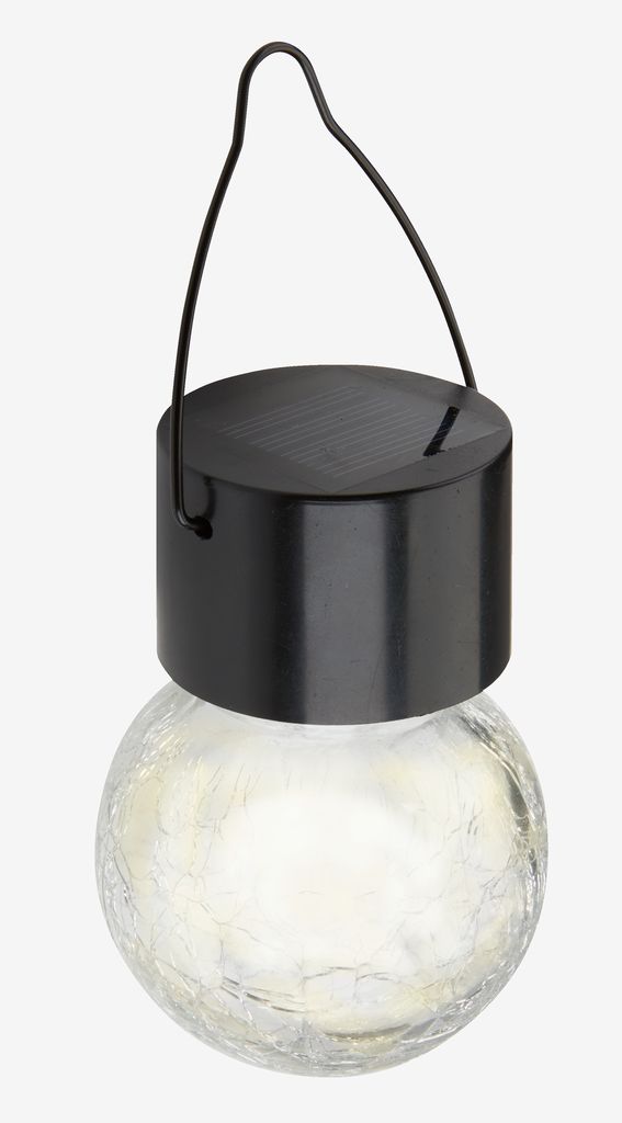 NIGHTINGALE solarna lampa Ø6xV14cm prozirna
