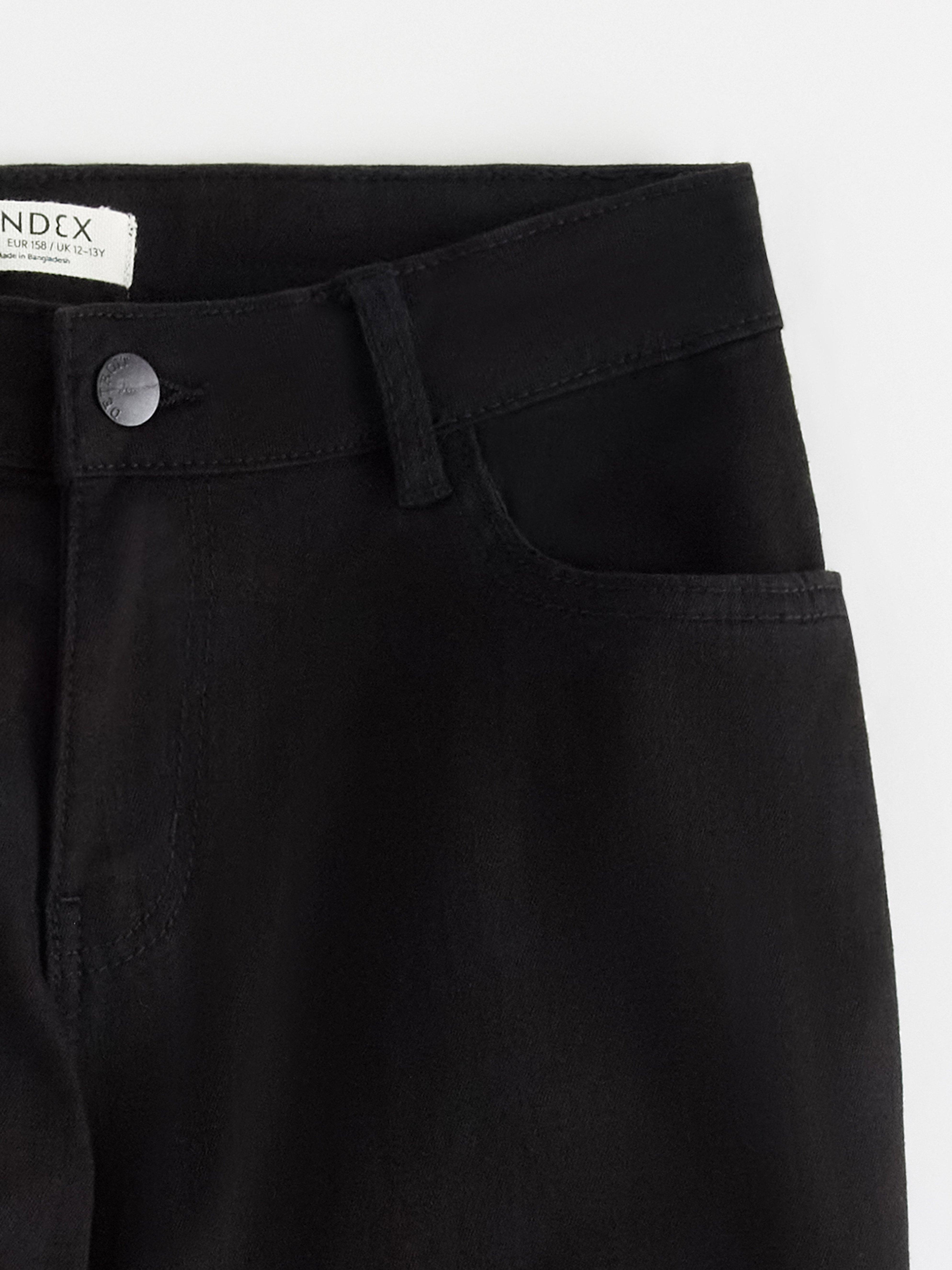 Calça jeans reta STELLA preta