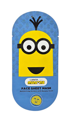 Minions sejas maska ar lokšņu efektu - mitrinoša sejas maska Sejas maskas