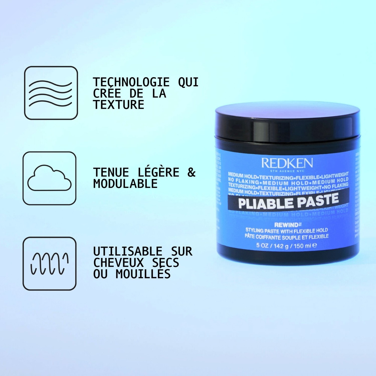 Redken Pâte coiffante souple et flexible