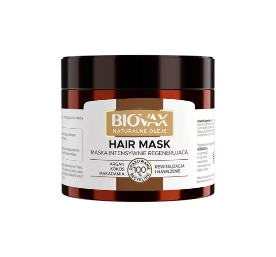 Biovax Naturalne Oleje intensywnie regenerująca maska do włosów 250 ml