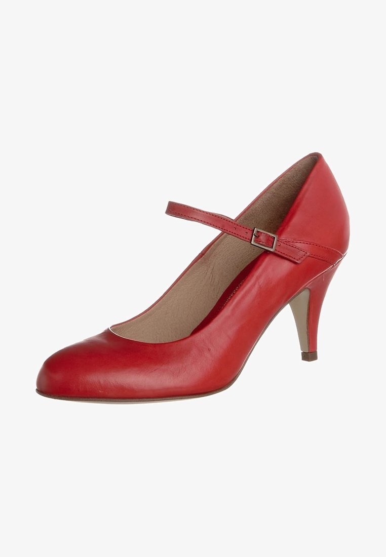 Sapatos de salto alto com cadarço Pier One - vermelhos
