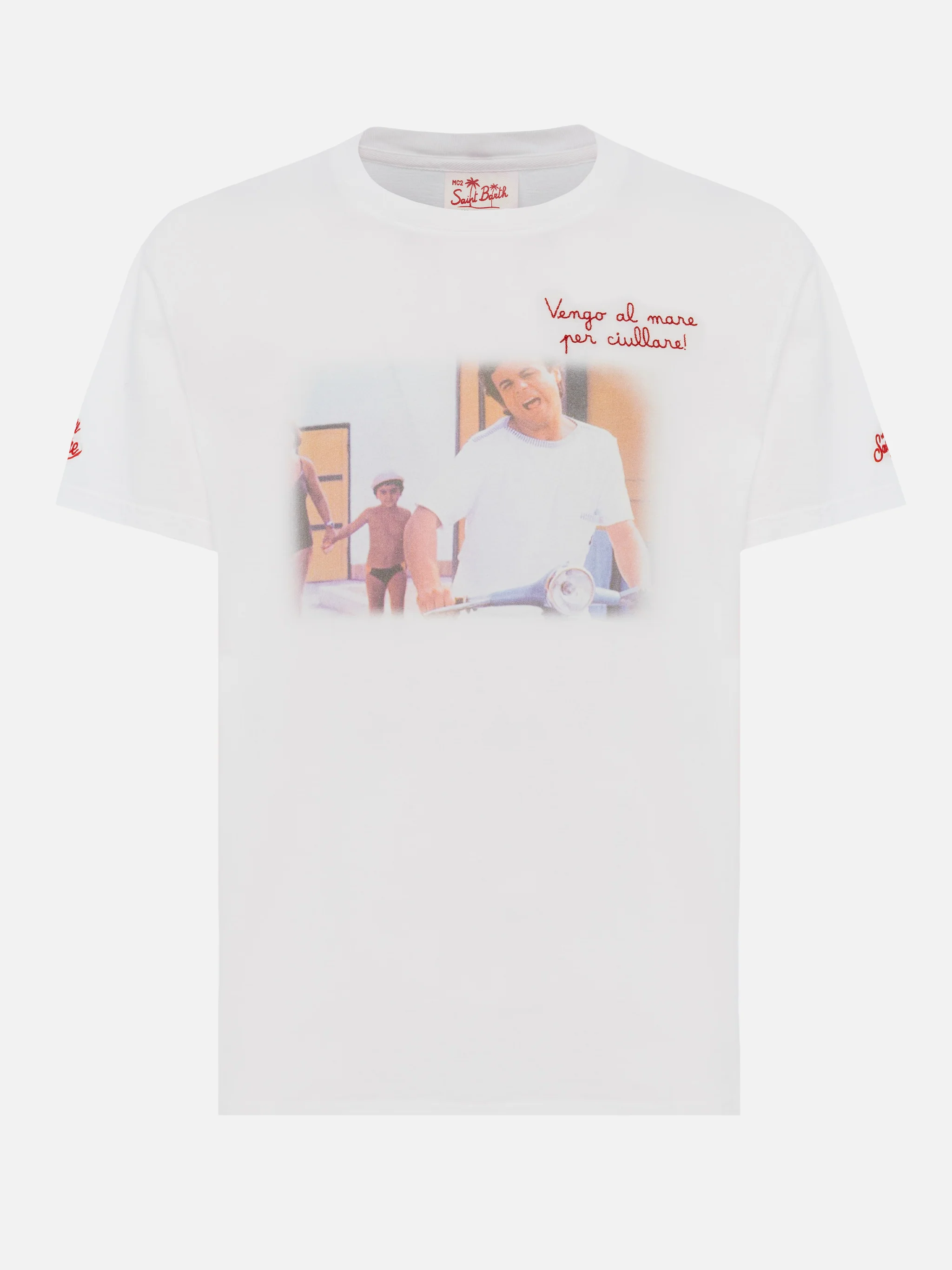 T-shirt Man in cotone con ricamo 