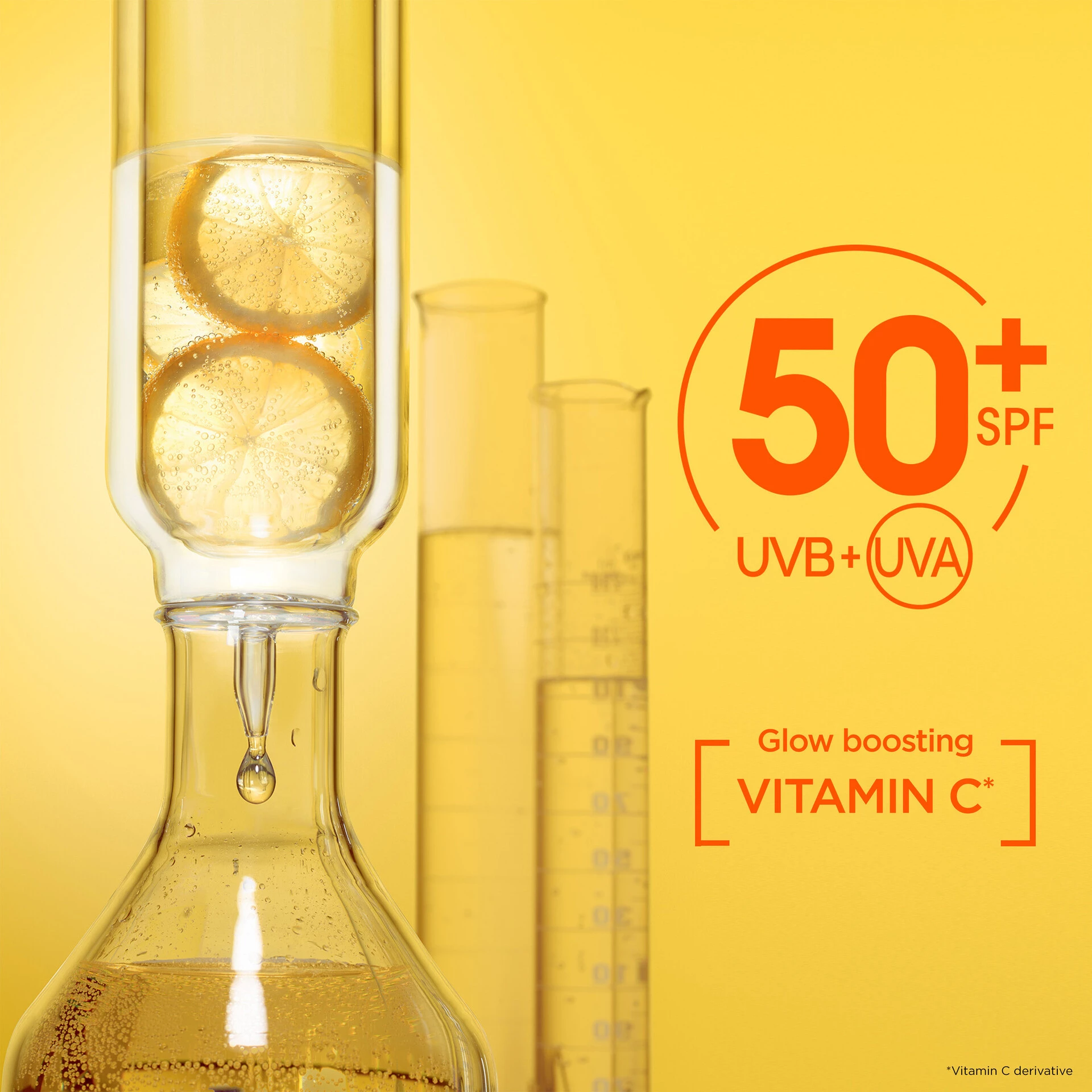 Garnier Skin Active C-vitaminos bőrvilágosító UV napi fluid SPF50+ Láthatatlan