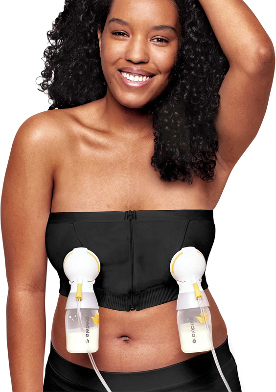 Sutiã para amamentação Medela Hands-free™ preto