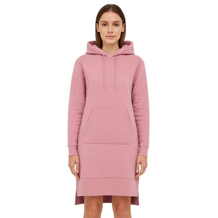 Vestido sudadera con capucha liso para mujer Bill Tornado Mary Old Rose