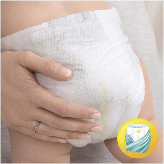 Couches New Baby Premium Protection, taille 1 : 2-5 kg - Le paquet de 22