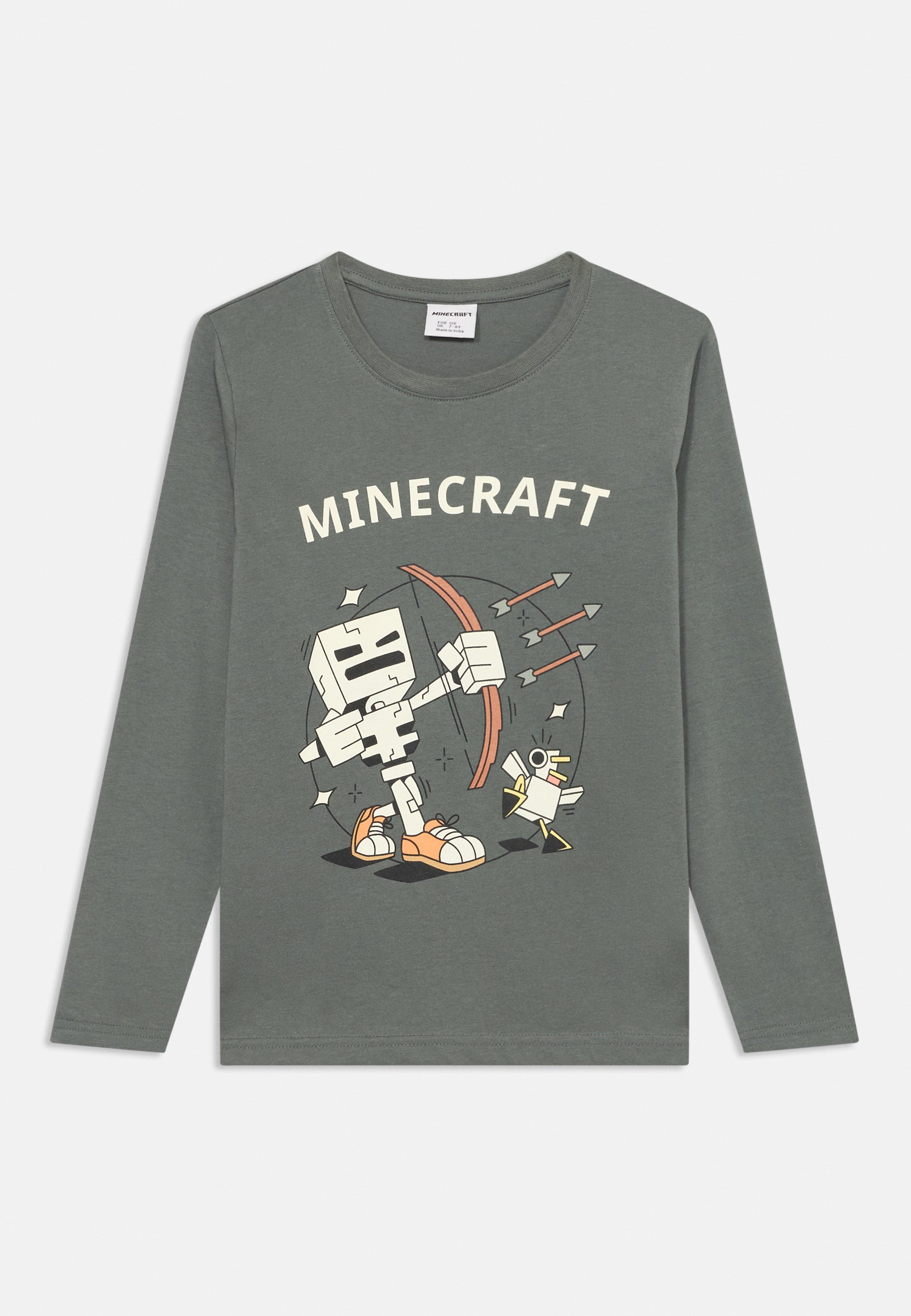 Lindex MINECRAFT - Haut à manches longues - vert poussiéreux
