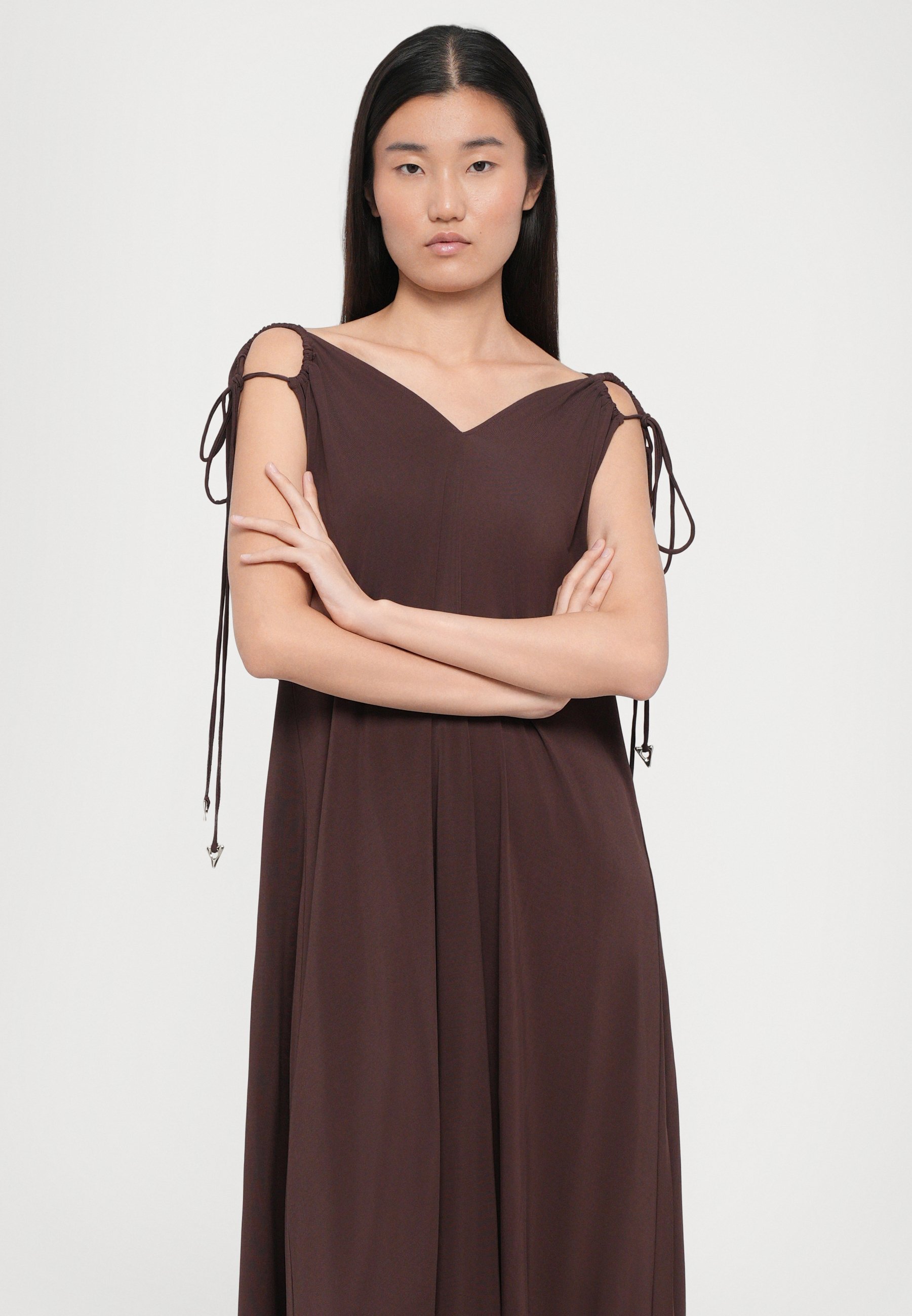 AERON DORIS - Abito in jersey - marrone