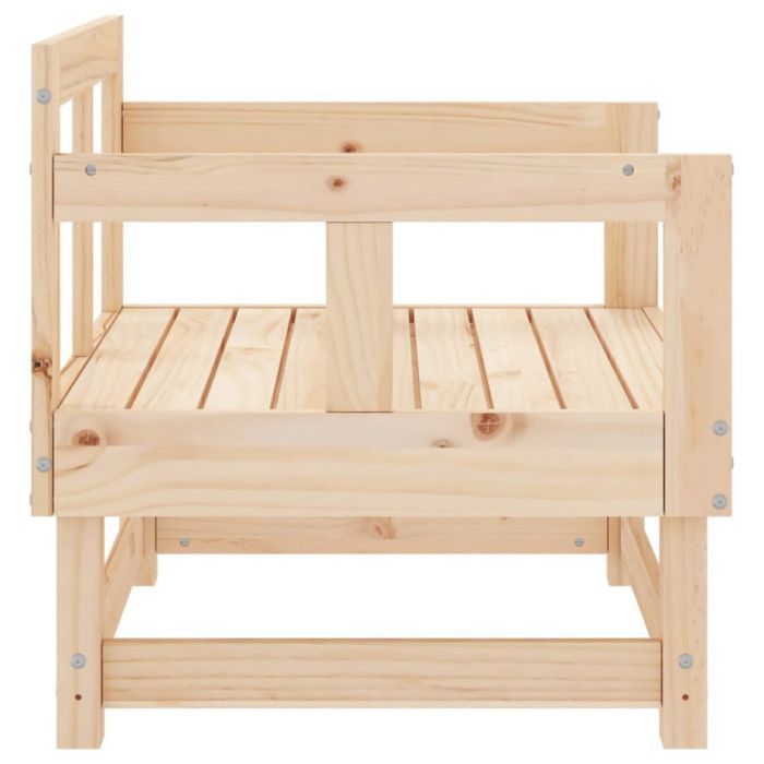 Sillas de jardín vidaXL, 2 unidades, asientos con reposabrazos, sillones con respaldo, muebles de exterior para patio, madera 825387