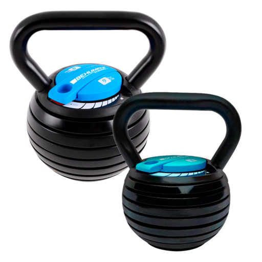  Συσκευασία των 2 Kettlebells Behumax 9kg