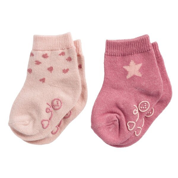 Kruidvat Babysokjes<br>roze, 6-12m, 2 pāri