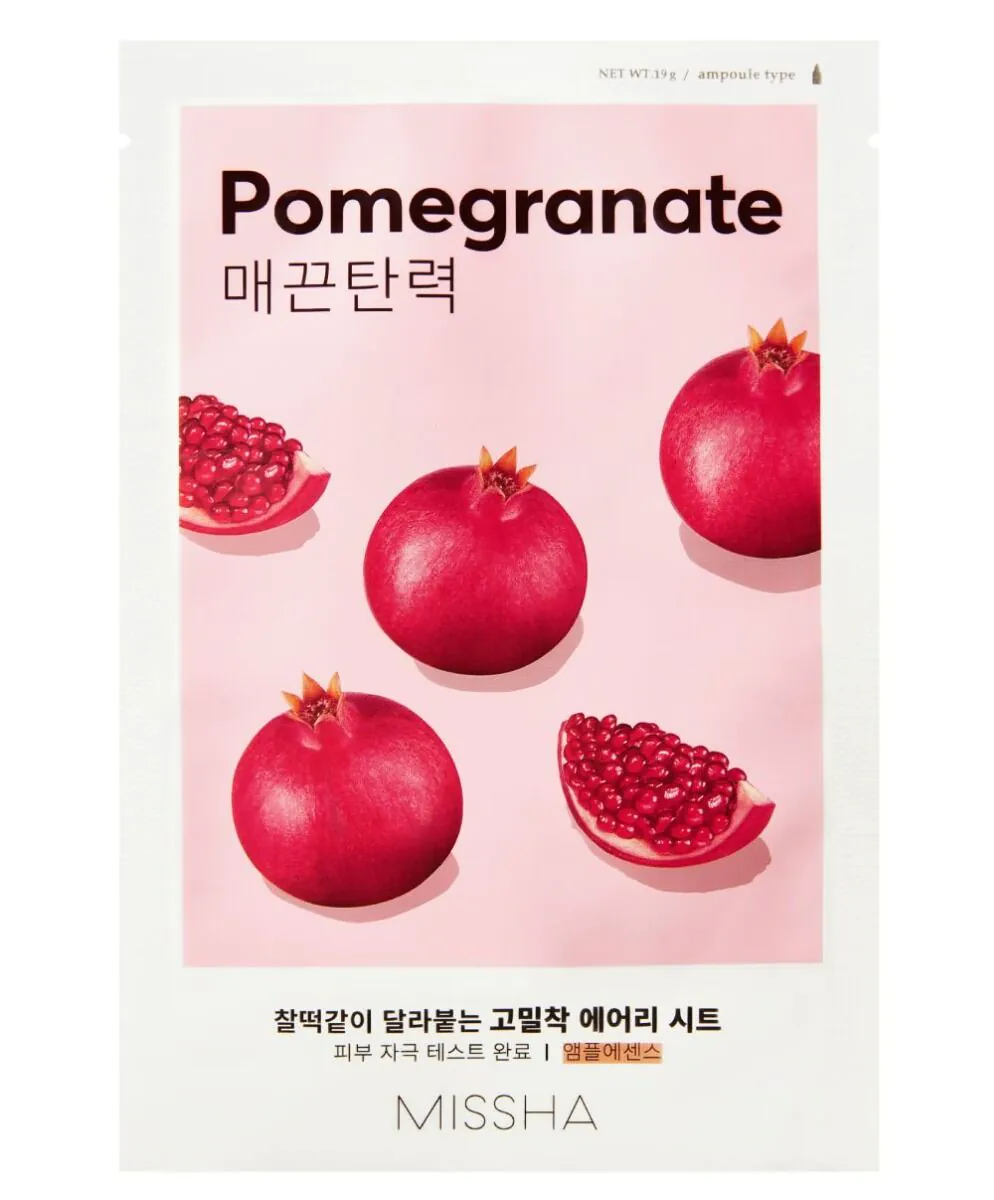 Missha Airy Fit Maska w płachcie, Pomegranate
