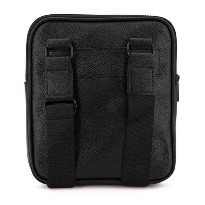 Borsa piatta Safiano con ricamo di cervo, 22x25x2cm, Uomo BILL TORNADE