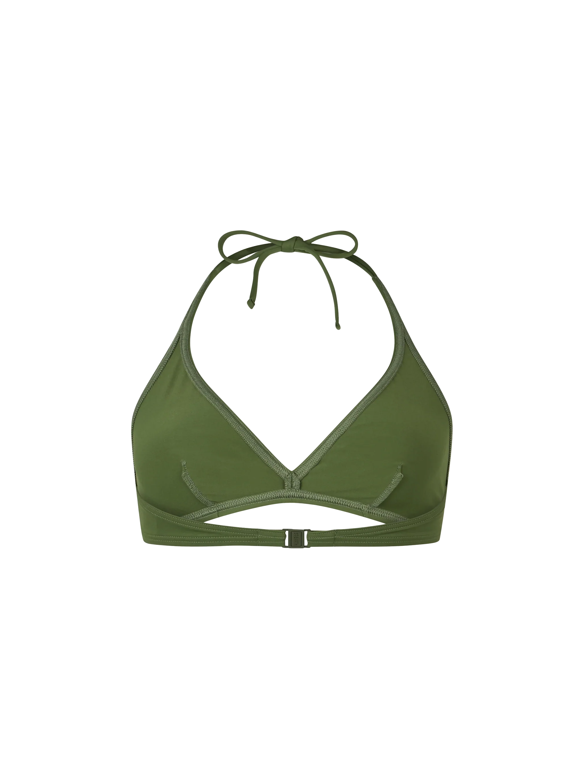 Gaia bralette zwemtop in militaire groene kleur
