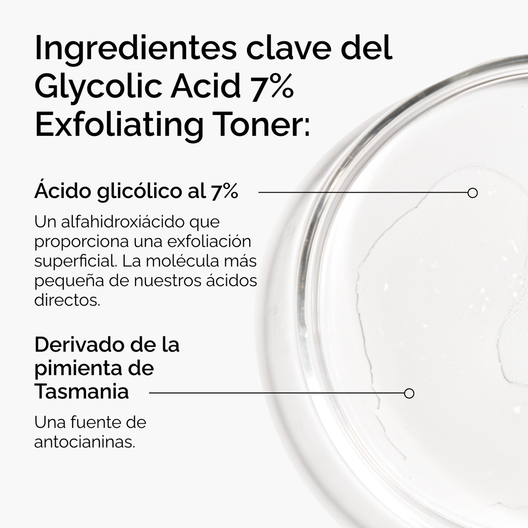Pīlinga toneris ar 7% glikolskābi Sejas toniki
