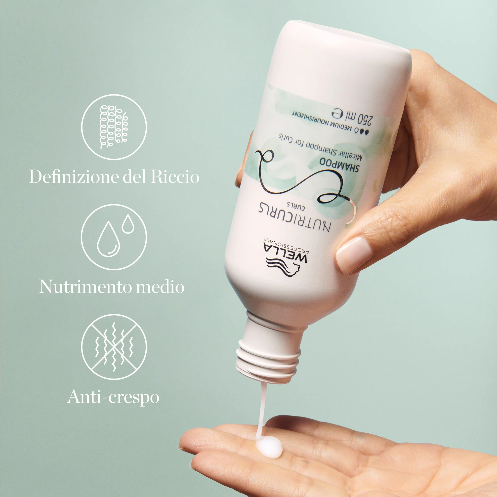Nutricurls NUTRICURLS Micellar Shampoo for Curls - Shampoo Ricci Definiti