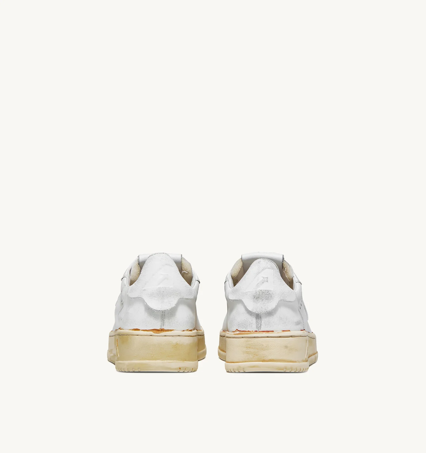 SNEAKERS DALLAS SUPER VINTAGE LOW IN PELLE BIANCA