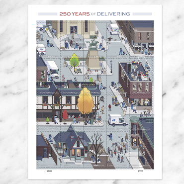 250 Years of Delivering Stamps, Sheet of20