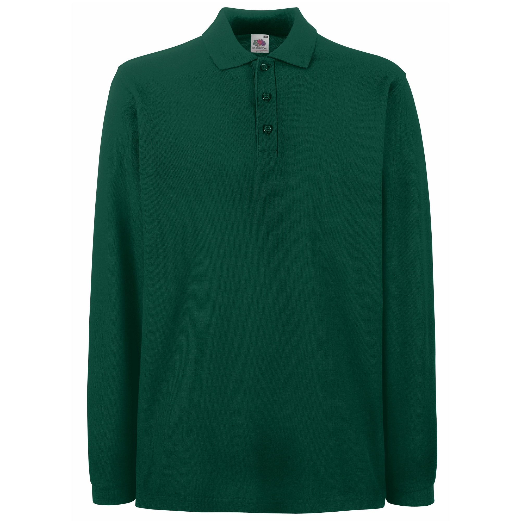 Polo De Manga Larga 100% Algodón Calidad De Primera Fruit Of The Loom