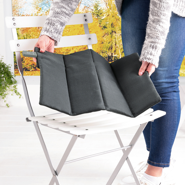 Rechargeable heating pad, outdoor seat cushion