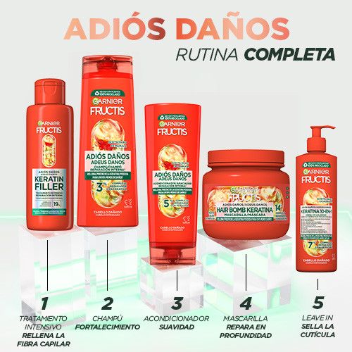 Fructis 10-u-1 krema bez ispiranja Goodbye Damage s uljem marule za oštećenu kosu Ulja i tretmani za kosu