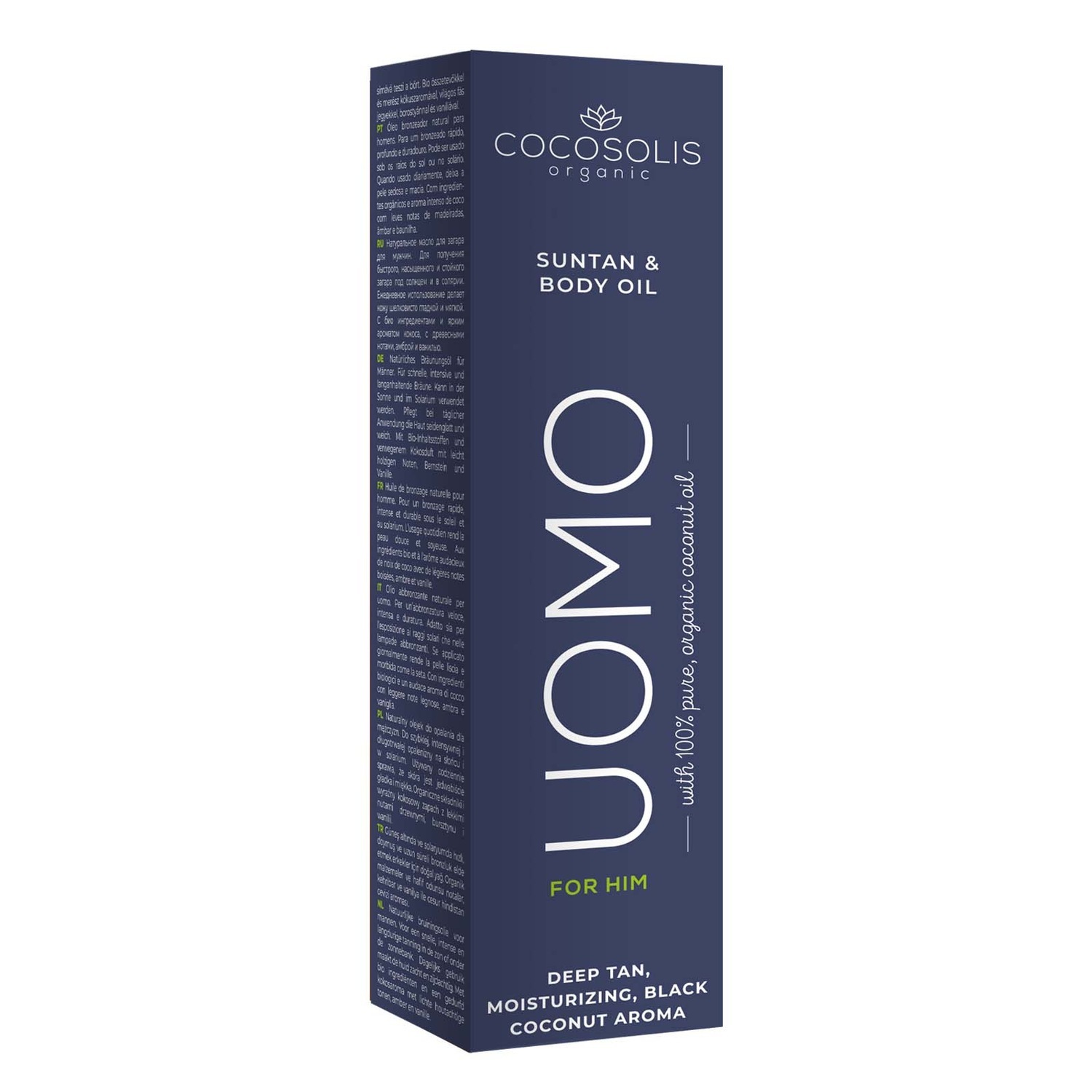 Telový olej Cocosolis UOMO Opaľovací a telový olej - 200 ml