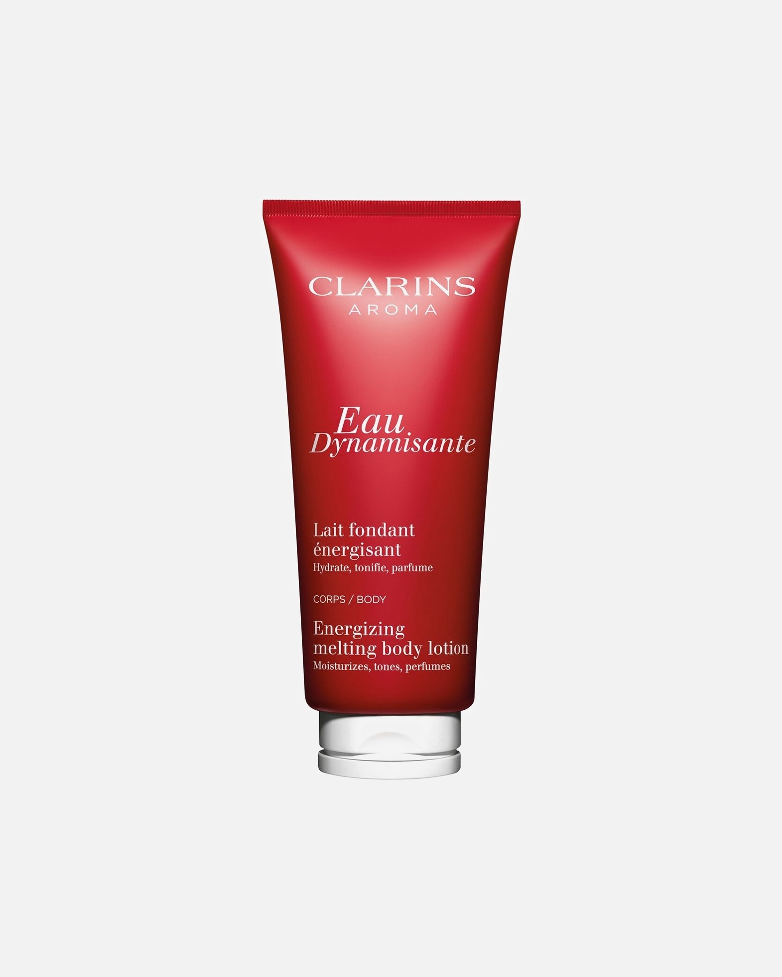 „Clarins“ kūno pienelis „Eau Dynamisante“ – gaivinantis, tirpstantis kūno losjonas – 200 ml