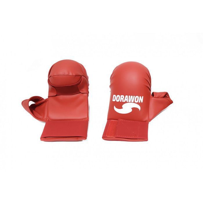 DORAWON, Red OSAKA Karate Gloves with Thumb