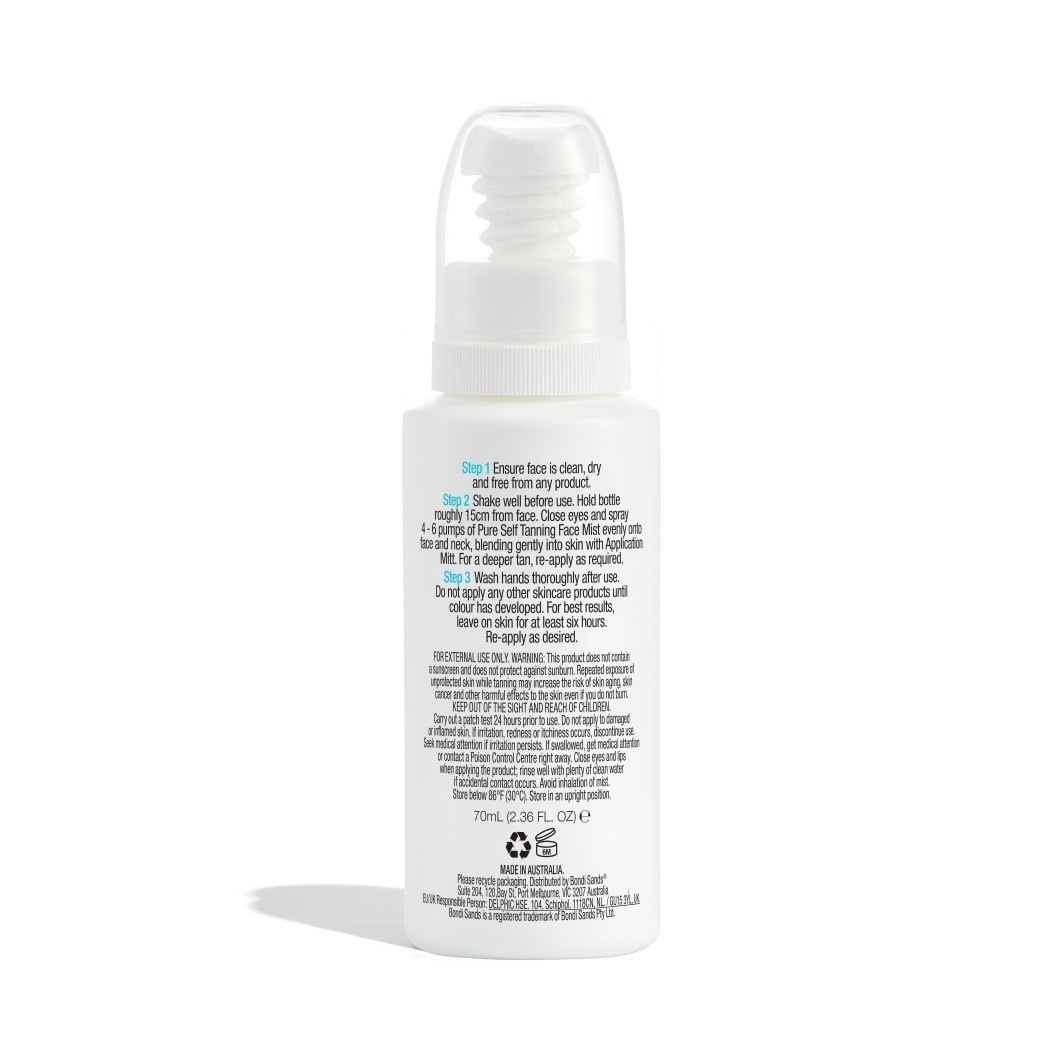 Bondi Sands Pure pašiedeguma sejas aerosols – 70 ml