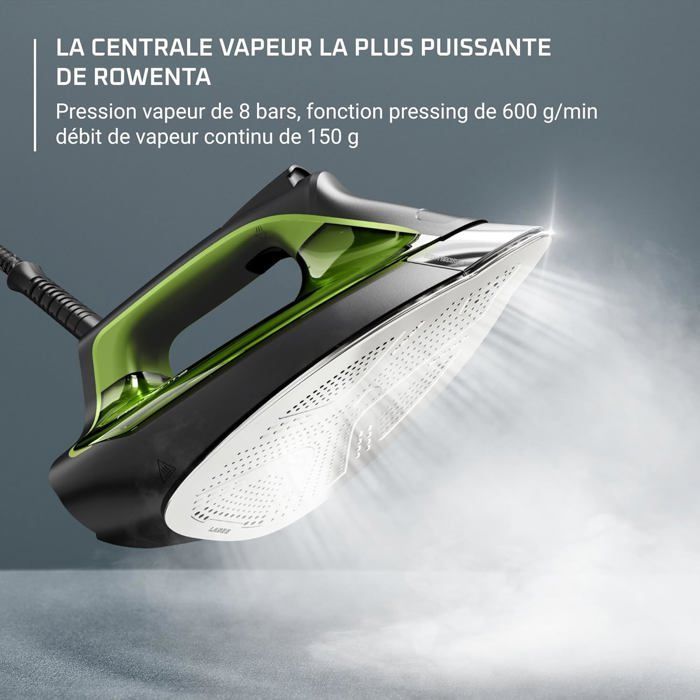 Centrale vapeur haute pression - TRAHOO - 8 bars - Fonction pressing 600 g/min - Débit vapeur continu 150 g/min