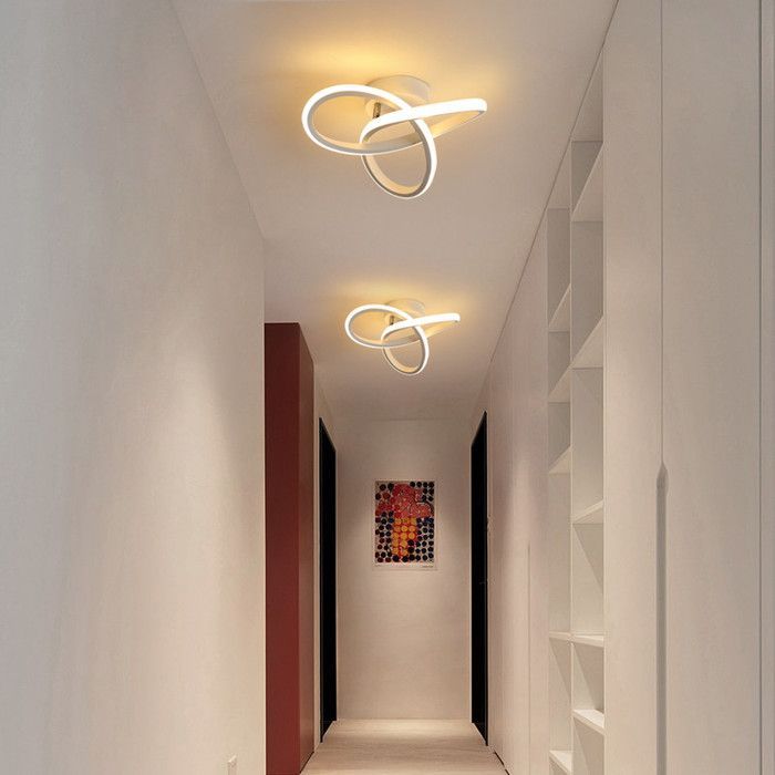 DELIPOP Moderne 20W LED-Deckenleuchte, Schwarz, Einstellbare Farbtemperatur, für Schlafzimmer, Wohnzimmer, Flur, Esszimmer