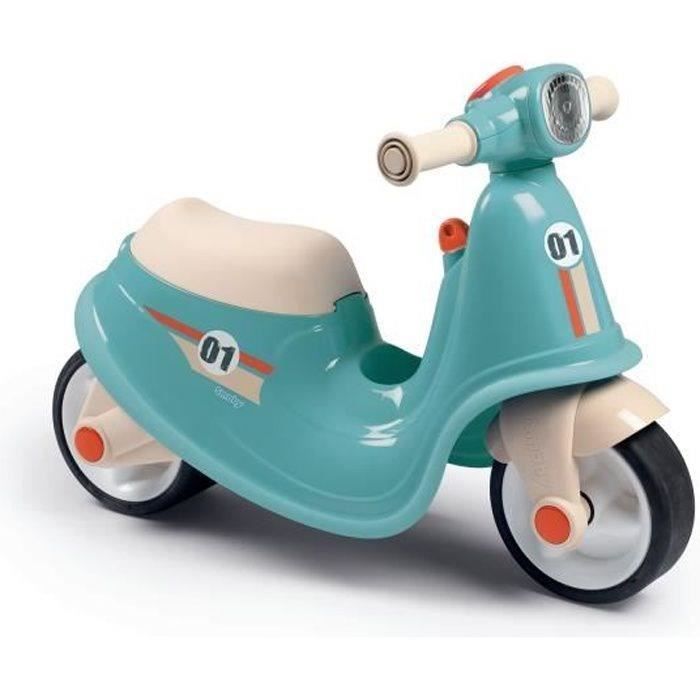 Monopattino cavalcabile - Smoby - Blu - Per bambini dai 18 mesi in su - Vano portaoggetti sotto il sedile - L 64,5 x P 34 x H 47,5 cm