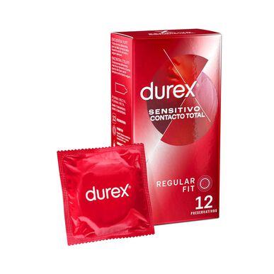 Durex Sensitive Total Contact -kondomit 12 kpl