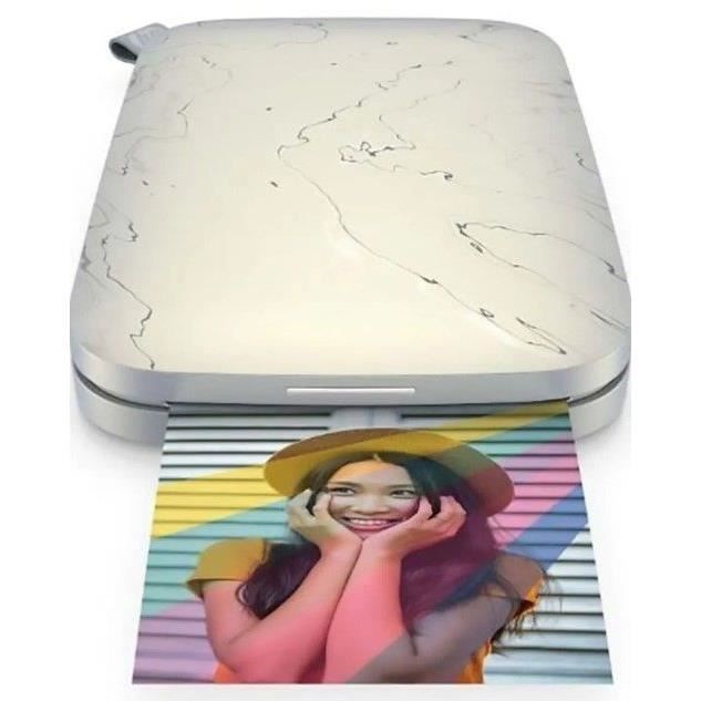 Portable photo printer - HP - SPROCKET SELECT - Zink - 2.3 x 3.4 inch sticky-back photo paper