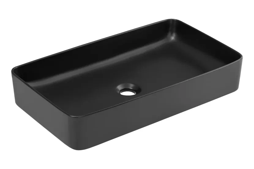 Umywalka nablatowa SLIM 2 E-6275 czarna