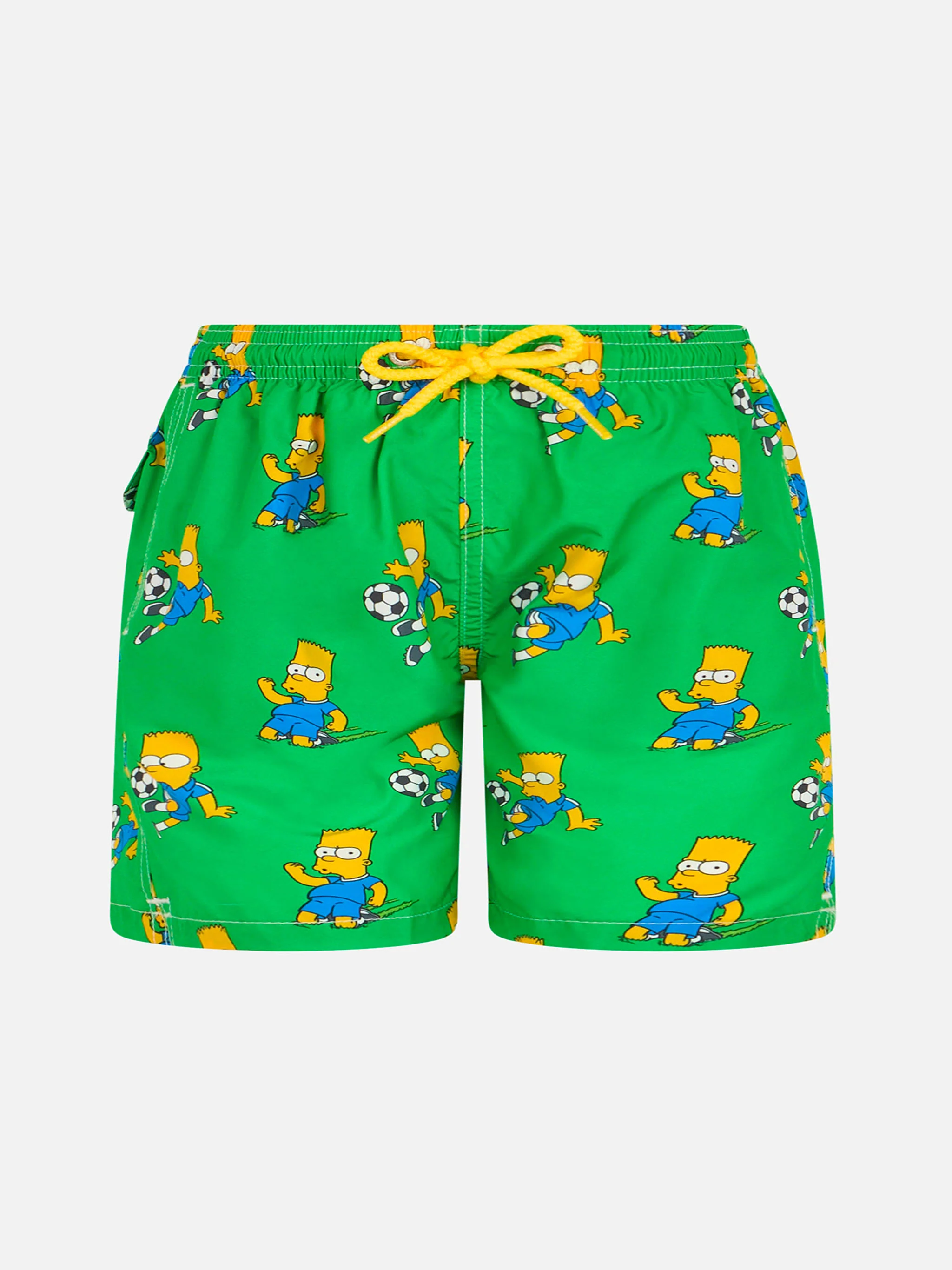 Costume da bagno da bambino in tessuto leggero Jean Lighting con stamp