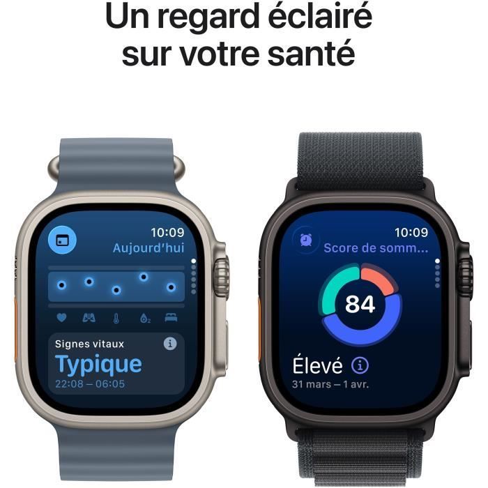 Apple Watch Ultra 3 GPS + Cellular - 49 mm - Cassa in titanio nero - Cinturino Alpine Loop nero - Taglia piccola