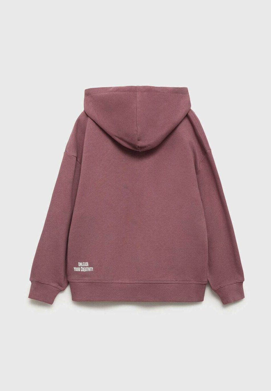 Sweat à capuche imprimé Mango Kids pour enfant et adolescent - rouge chiné