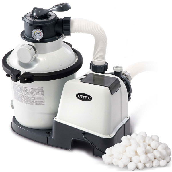 Pompa filtrująca piaskowa do basenu 5700l/h Intex 26644   kulki filtracyjne