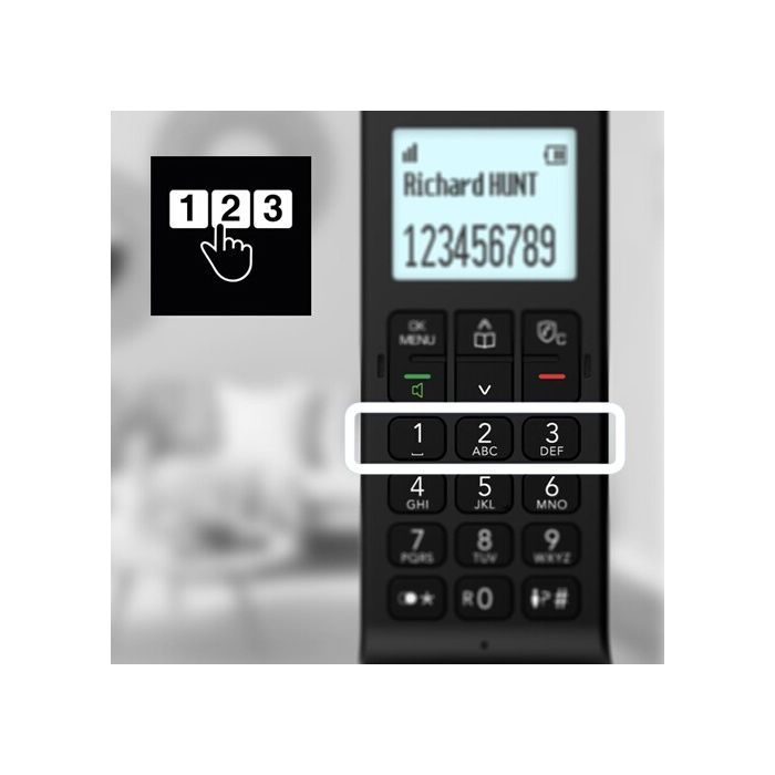 Téléphone Fixe sans Fil DECT - ALCATEL - Epure Iconic - Design Vintage - Grand Écran - Mains Libres