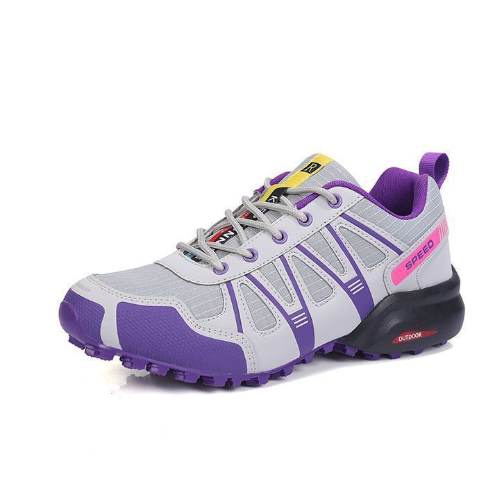 Chaussures De Randonnée Femme - HENRVIEG - Mperméable Imperméable et Respirant Confortable - Gris Violet