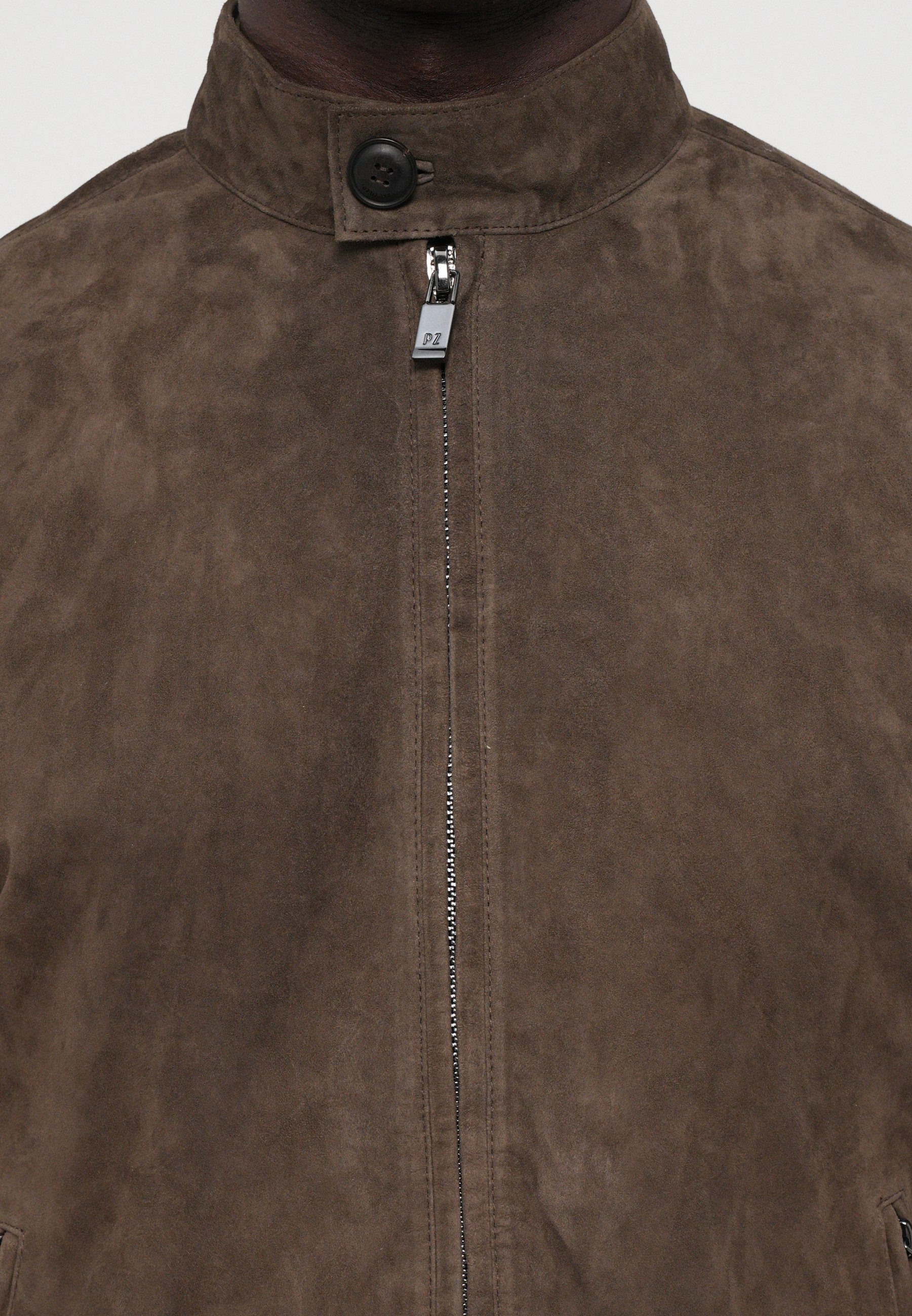 Veste en cuir Pal Zileri - marron