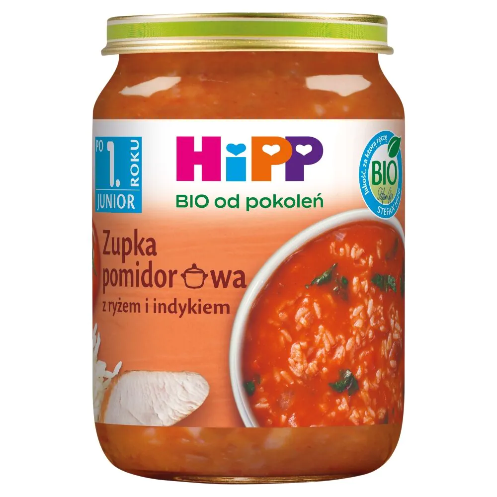 Hipp BIOZupka Pomidorowa z Ryżem i Indykiem