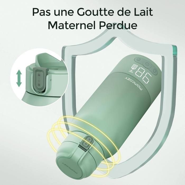 Aquecedor de mamadeiras portátil Momcozy para viagens, com 2 modos de aquecimento para leite materno e água.
