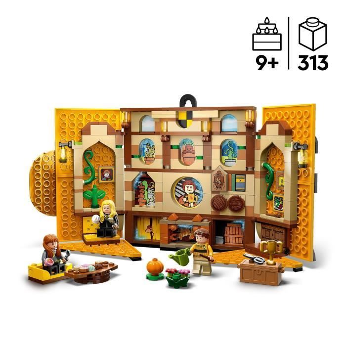 LEGO® Harry Potter 76412 Le Blason de la Maison Poufsouffle - Jouet avec Figurines et Déco Château Poudlard